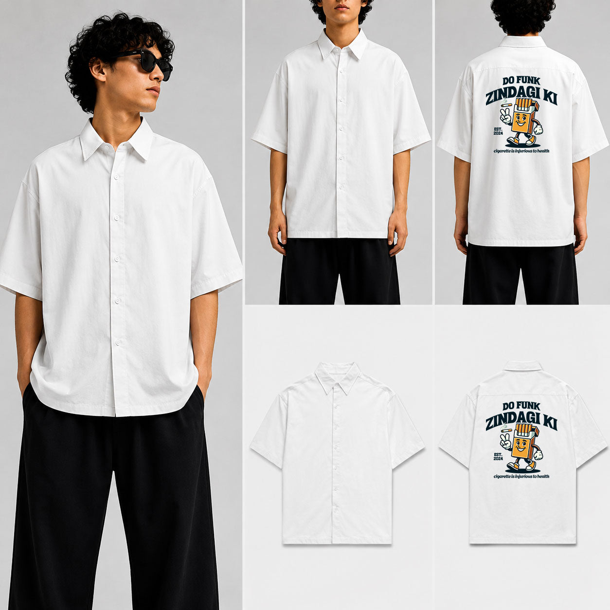 DO FUNK ZINDAGI KI Unisex Oversized Shirt for man & women