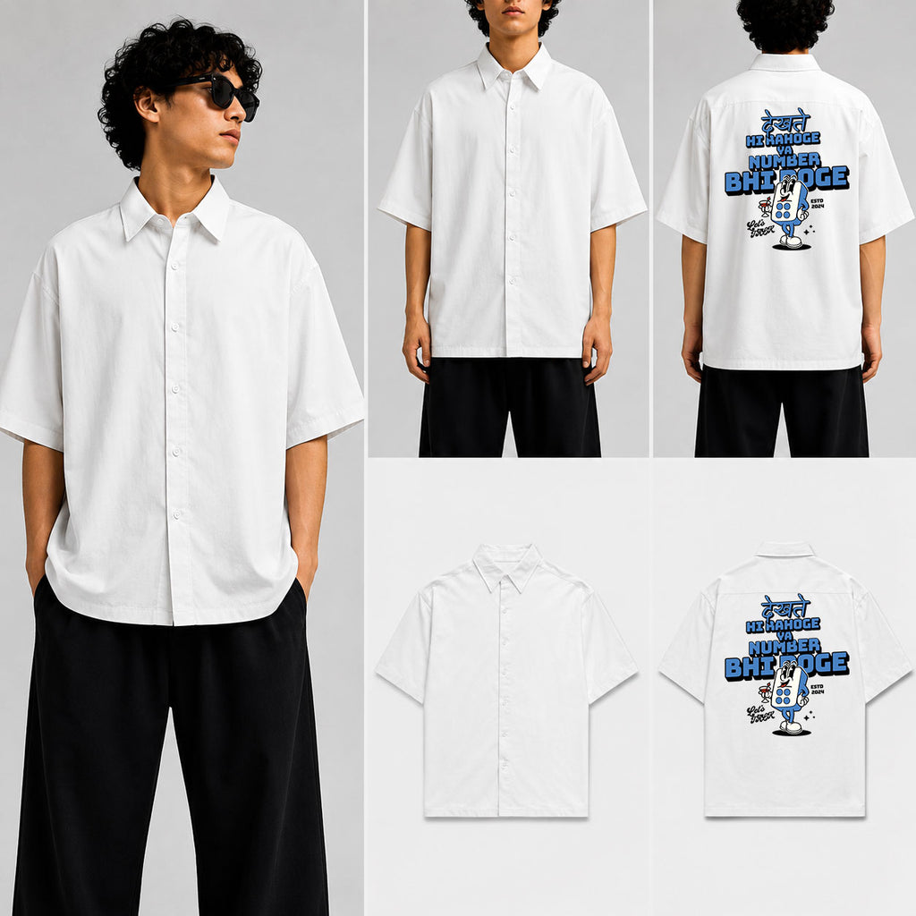 DEKHTE HI RAHOGE Unisex Oversized Shirt for man & women