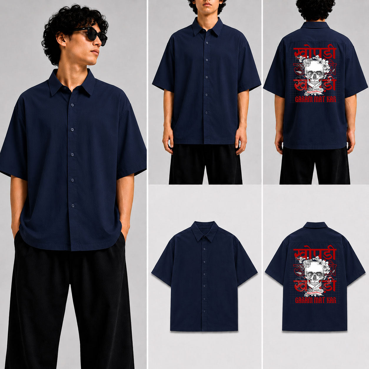 Khopri Garam Mat Kar Unisex Oversized Shirt for man & women