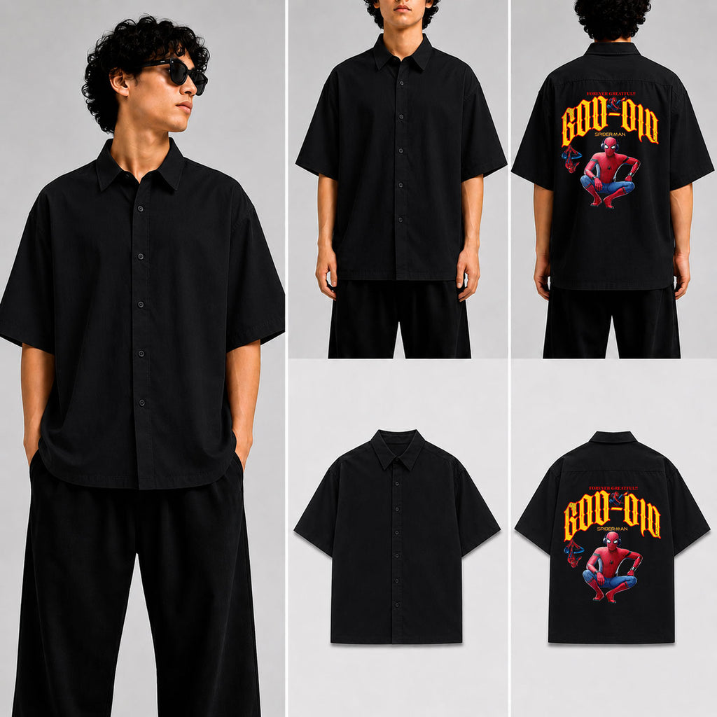 God Did Spiderman Unisex Oversized Shirt for man & women