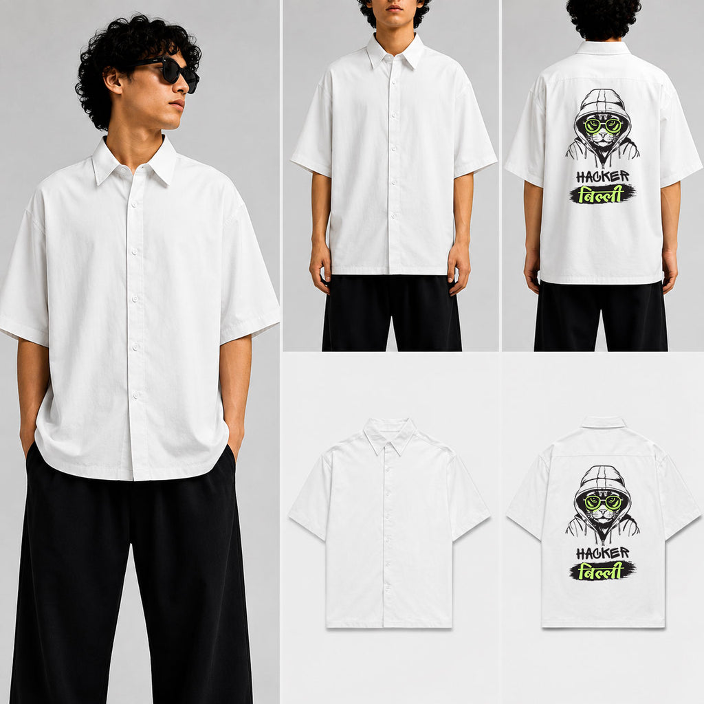 HACKER BILLI Unisex Oversized Shirt for man & women