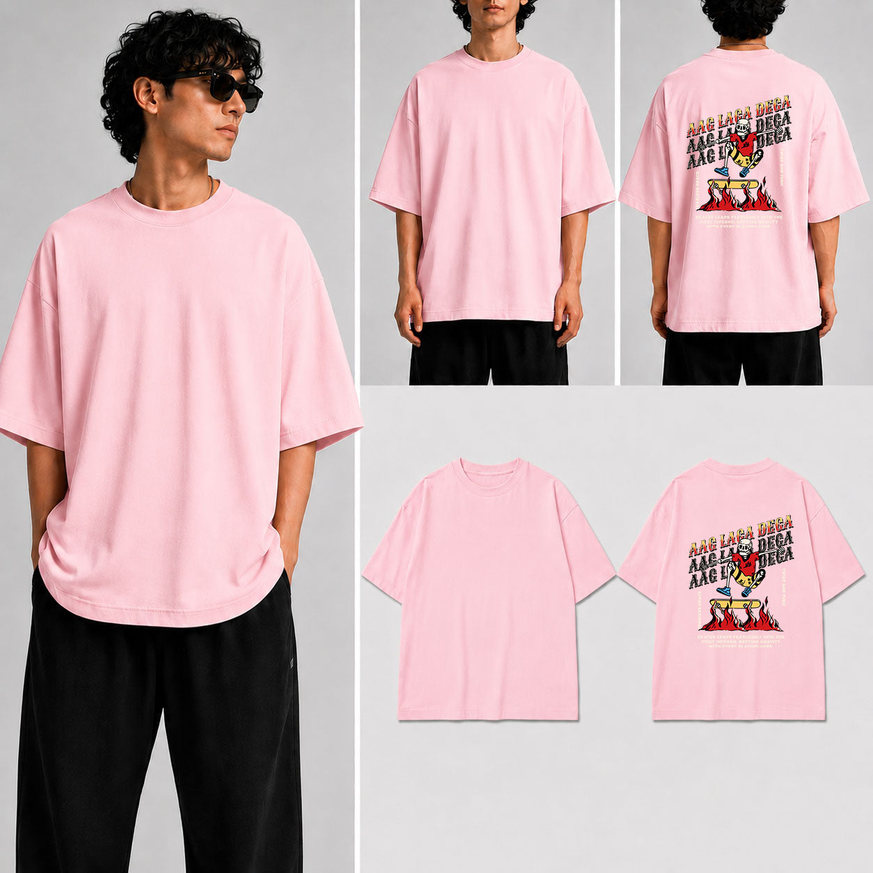 Aag Laga Dega Unisex Oversized Standard T-Shirt for man & women
